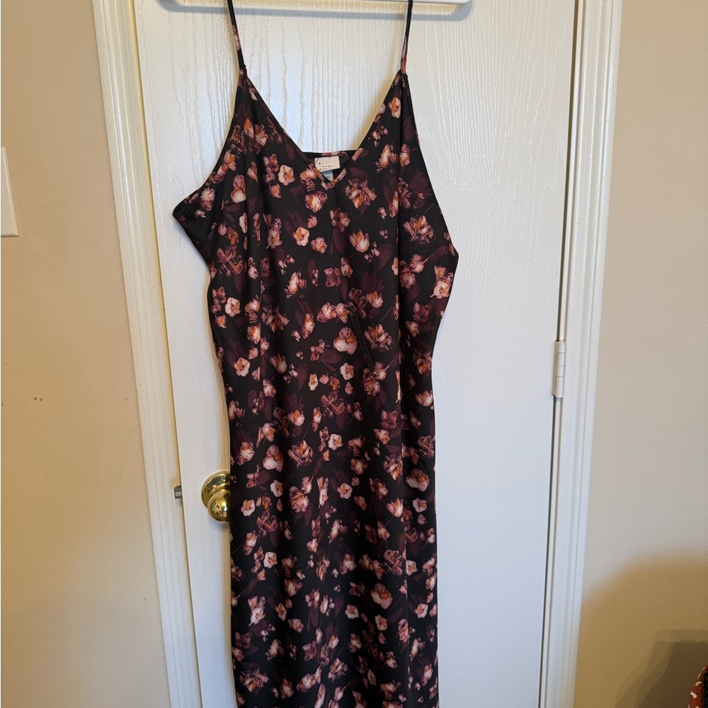 A New Day Silk Floral Maxi Dress